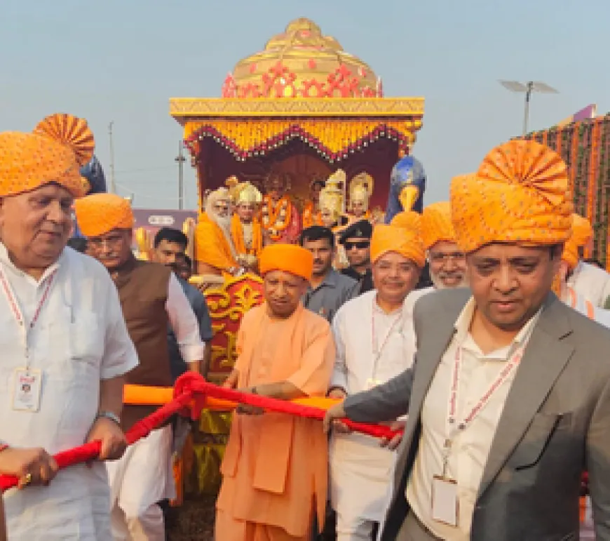 दीपोत्सव 2024 : पुष्पक विमान से उतरे राम-लक्ष्मण, मुख्यमंत्री योगी ने की अगवानी